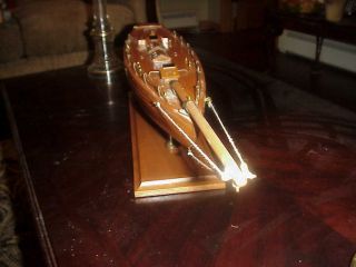 Antique Vintage Toy Model Wooden Pond Yacht Sail Boat Sailboat Ship Sales Put On