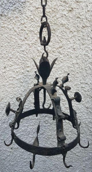 Fine Wrought Iron 17th Century Meat And Game Hanger