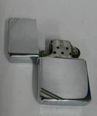 Boxed Vintage High Polished Chrome Zippo Lighter with Slashes 260 2