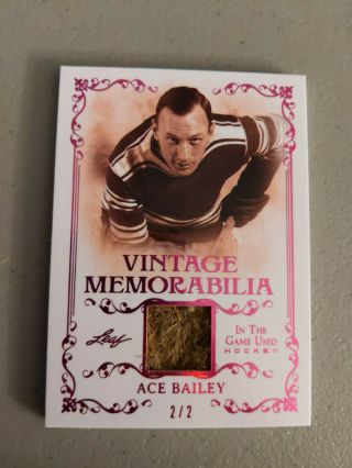 19 - 20 Itg Vintage Memorabilia Ace Bailey 2/2 Patch