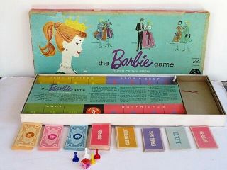 Vintage 1960 No.  450 Mattel Barbie Game Queen Of The Prom 99 Complete