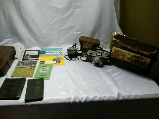 Vintage Kodak No.  1 Kodamatic 35mm Camera With Leather Case Early Version