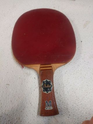 Vintage Japanese Xstar Butterfly M Model Ping Ping Paddle.