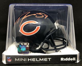 Danny Trevathan Signed Chicago Bears Mini - Helmet W/ Beckett