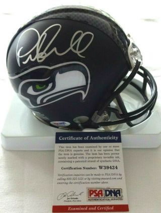 Pete Carroll Signed Autograph Seattle Seahawks Mini Helmet Psa