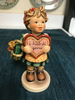 Vintage Large 5 7/8 " Hummel Goebel 387 Valentine Gift Figurine