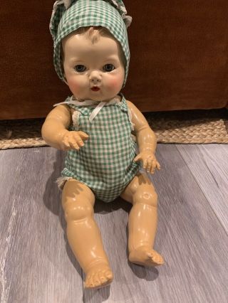 Vintage 13” Tiny Tears Doll Molded Hair 1950’s