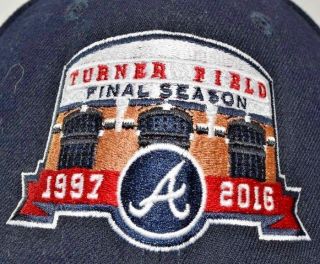Atlanta Braves Turner Field Final Season Patch Era Strapback hat cap 2