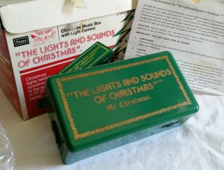 Vintage Sears The Lights And Sounds Of Christmas - Music Box With Light Control