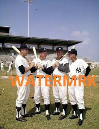 1965 Mickey Mantle - Roger Maris York Yankees Al Bronx Bombers 8x10 Photo