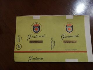 Goodwood - Argentina Cigarette Pack Label Wrapper