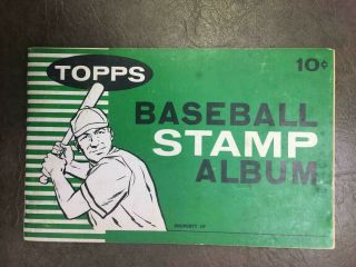 1961 Topps Baseball Stamp Album Vintage