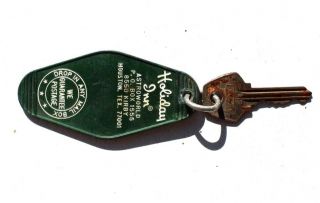 Vtg (130) Holiday Inn Astroworld Houston Texas Hotel Motel Room Key Keychain