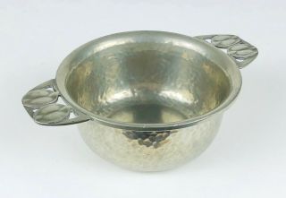 Archibald Knox For Liberty & Co.  Tudric Pewter Twin Handled Porringer Bowl 01285