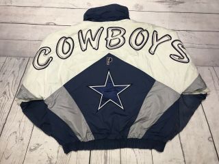 Vintage Dallas Cowboys Jacket Mens Xl 90s Aikman Emmitt Colorblock Nfl Vtg