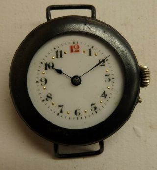 Vintage Swiss Made Trench Style Watch For Spares