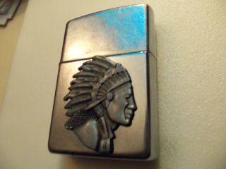 Zippo Lighter Indian Chief - - Xiii - -