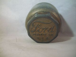 Vintage Model A Or T Hubcap Grease Cap Dust Cover Wheel Center