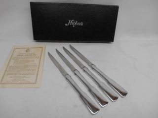 Old Vtg Towle Cutlery Steak Knives Set 4 Higbees Department Store Advertising