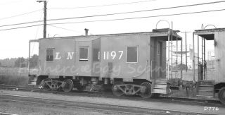 B&w Negative Louisville & Nashville Railroad Caboose 1197 Corbin,  Ky