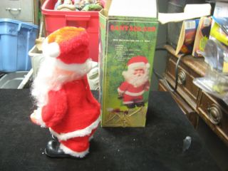 Vintage Battery Operated Walking Santa Claus Musical Toy w/ Box S - 150 Hong Kong 2