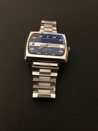 Vintage Rado Ncc 101 Blue Dial 42mm Automatic Swiss Watch