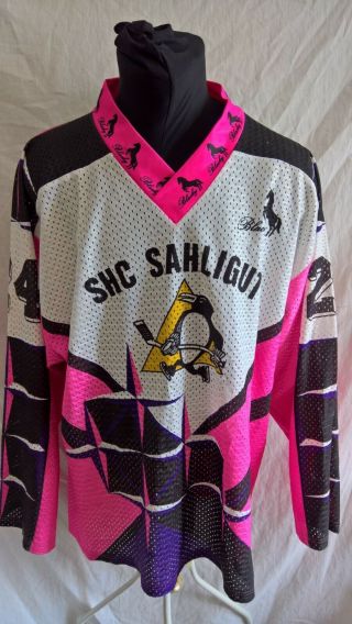 Shc Sahligut (swiss) Match Worn Blacky Ice Hockey Jersey Shirt Trikot Jacket