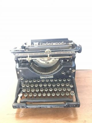 Underwood Typewriter No.  5 Vintage Antique 1920’s Standard Typewriter