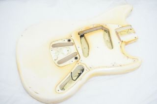 Vintage 1960s 1965 Fender Mustang Body Olympic White