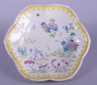Fine Old Chinese Porcelain Famille Rose Plate Signed Scholar Estate