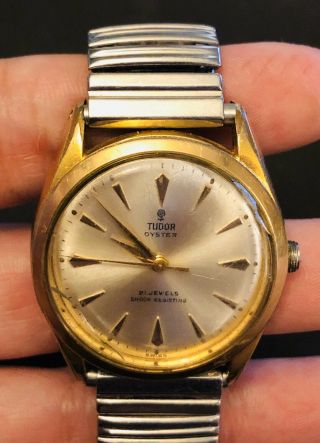Tudor Oyster 21 Jewels Shock Resisting Rolex Geneva Watch Maruman Flexx VINTAGE 3