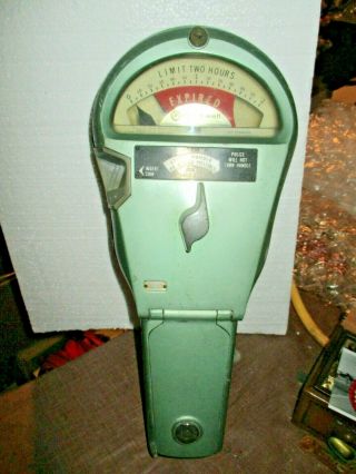 Vintage Rockwell,  Two Hour,  Nickle,  Parking Meter No Key