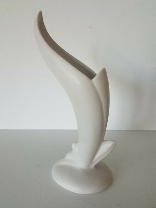 Vintage Van Briggle Art Bird Of Paradise White Bud Vase