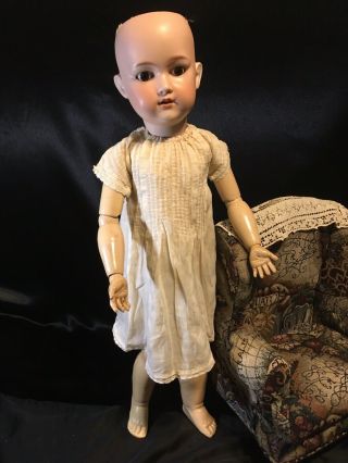 Lovely 24 1/2 " Antique Bisque Head Doll George Borgfeldt & Co.