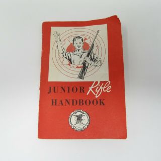 Vintage 1960 Nra Junior Rifle Handbook National Rifle Association Of America