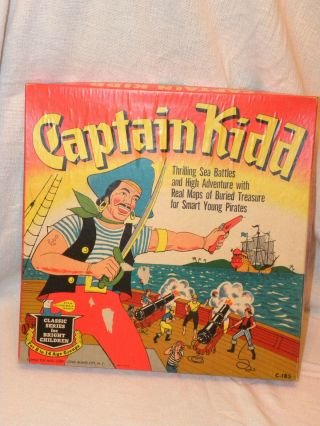 Vintage 1950s Board Game Captain Kidd By Lowell Toy Corp.