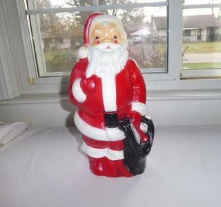 Vintage 1968 Santa Claus Blow Mold Table Top 13 " T Lights Up By Empire
