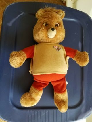 Vintage Teddy Ruxpin Bear 1985 Alchemy Ii Inc.  With Books And Tapes Work