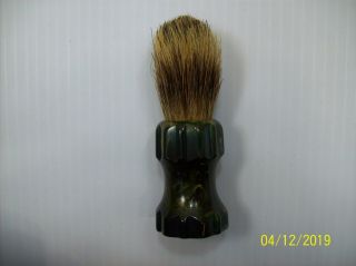 Vintage Ever Ready Shaving Brush - Set In Rubber - Brown Marbleized - Made In U.  S.  A.