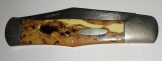 Vintage Western States Folding Pocket Knife 5 " Closed 9 " Open Single Blade