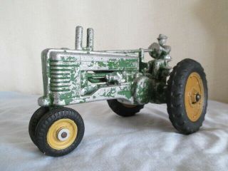 Vintage John Deere Farm Toy Tractor W/driver 1/16