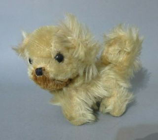 Small Antique Vintage Straw Filled Dog Soft Toy Pekinese ? Teddy Friend