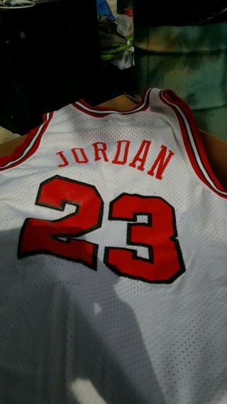 Chicago Bulls 1984 Rookie Michael Jordan 23 Mens White Throwback Vintage Jersey