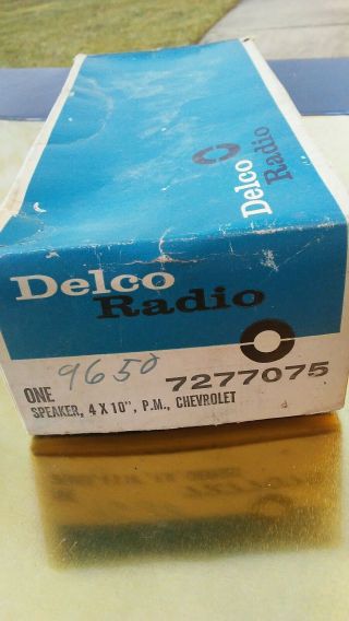 Vintage Gm Delco 4 X 10 Radio Speaker 7277075