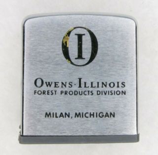 Vintage Zippo Owens - Illinois Forest Products Div.  Retractable Tape Measure Milan
