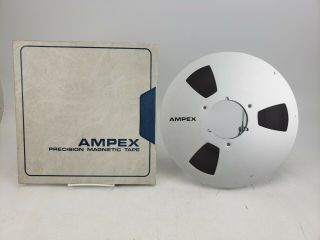 Vintage Ampex 407 Reel To Reel Audio Tape 10.  5 " 10 - 1/2 " 1/4 " Metal