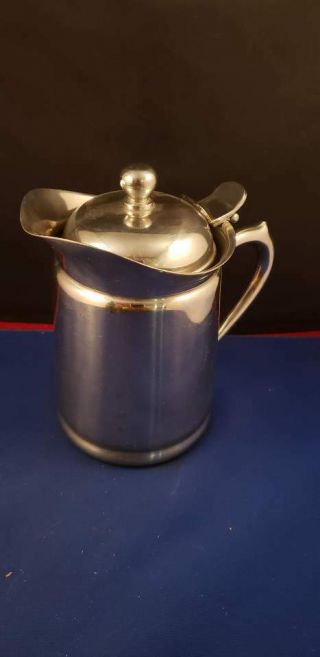 Vintage Brandware Stainless Steel Japan Lidded Individual Teapot Tea Pot 6 " H