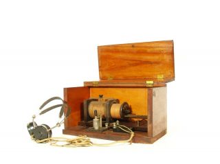 1919 Adams Morgan Loose - Coupled Antique Radio In Cabinet W/early Fada Detector