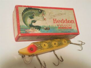 Vintage Heddon 7500 Vamp Fishing Lure 7509 Frog Scale Vamp Correct Box Combo