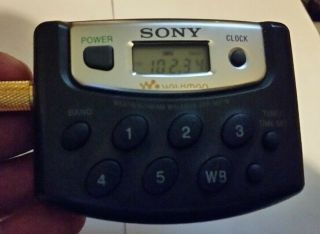 Vintage Sony SRF - M37V Walkman Radio Digital Tuning Weather/FM/AM N0/Clip 2